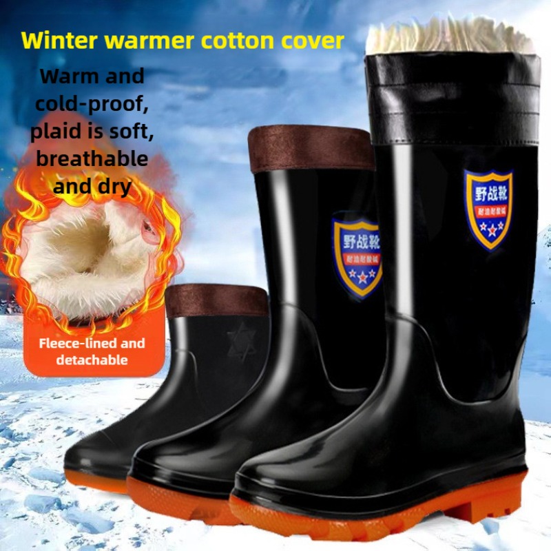 Men'S Shoes Water Resistant - メンズPVC安全靴レインブーツ滑り止め防水厚底耐摩耗性安全靴（男性用）