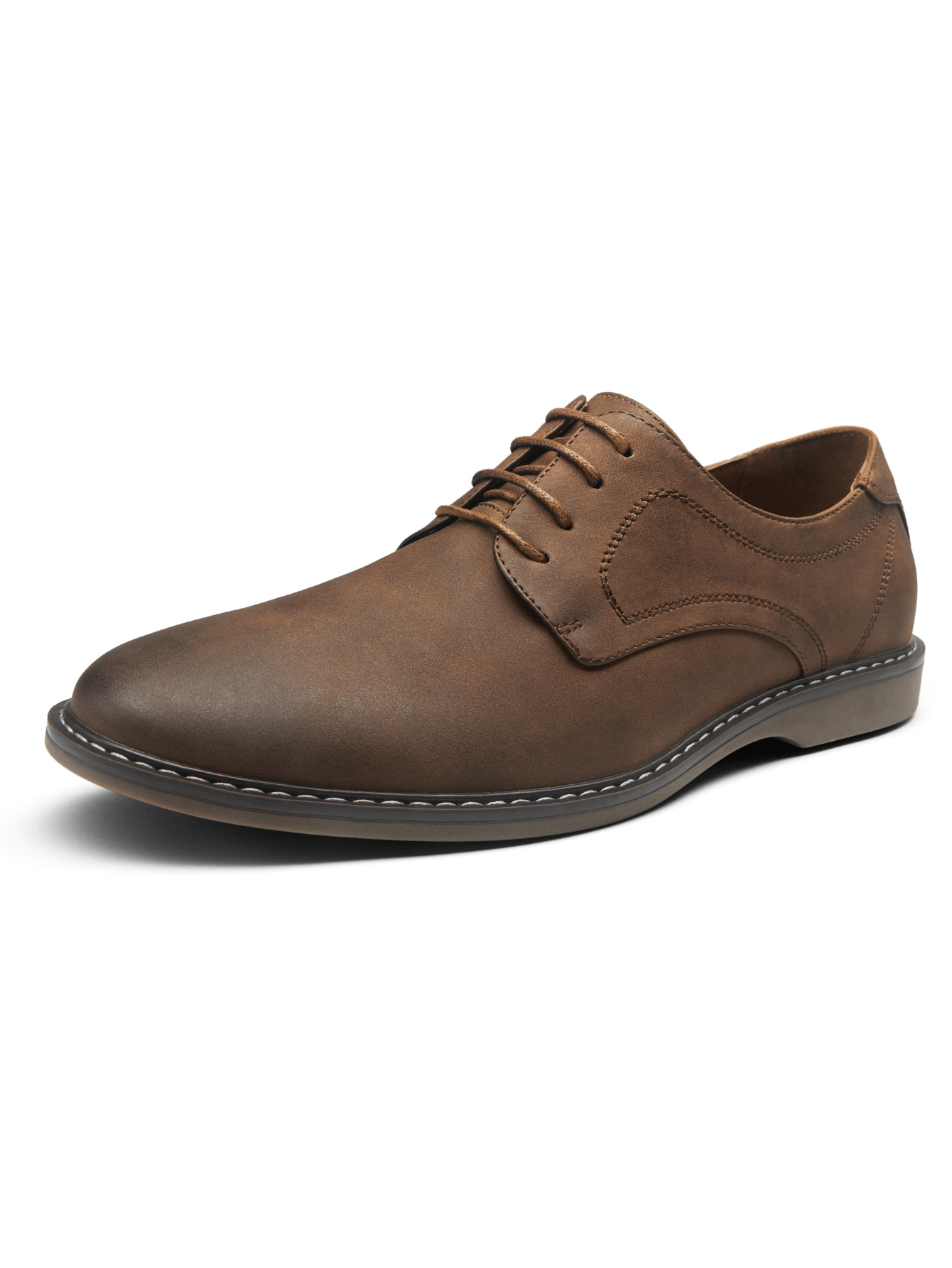 メンズ スエード カジュアル ドレスシューズ、ブラウンのシン - Men'S Shoes Smart のレビューと価格