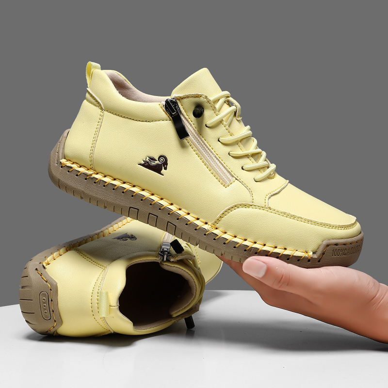 女性用スニーカー手作りレザーカジュアルシューズアウトドアソフ - Men'S Shoes Hoka Sale のレビューと価格